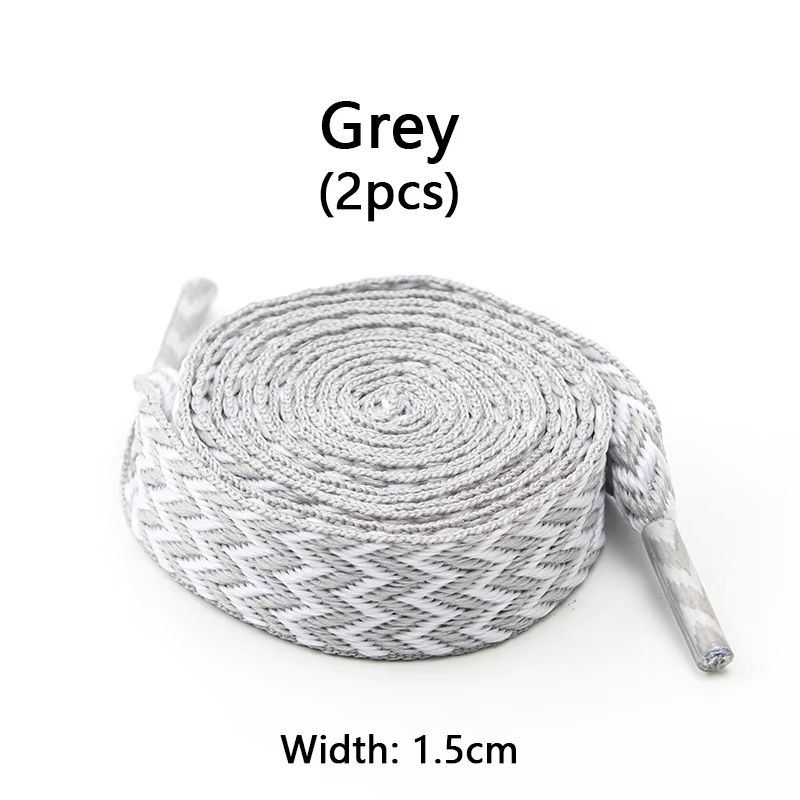 Flat Wavy Bread Style Shoelaces For Sneakers 059in 079in 118in Trend Shoe Lace Ropes 16