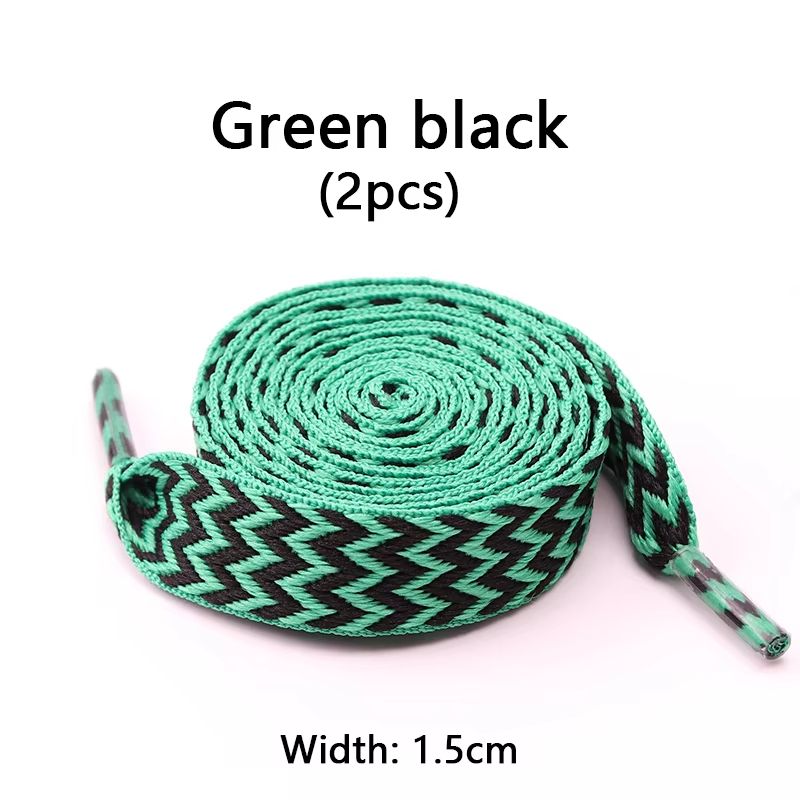Flat Wavy Bread Style Shoelaces For Sneakers 059in 079in 118in Trend Shoe Lace Ropes 17