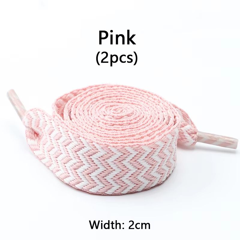 Flat Wavy Bread Style Shoelaces For Sneakers 059in 079in 118in Trend Shoe Lace Ropes 23