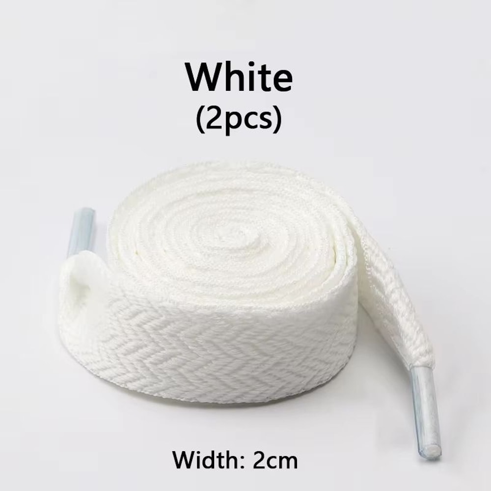 Flat Wavy Bread Style Shoelaces For Sneakers 059in 079in 118in Trend Shoe Lace Ropes 24