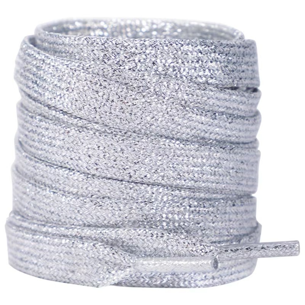 Glitter Shoelaces Shiny Flat Shoe Laces In Gold And Silver 039in Width For Sneakers And Boots 5