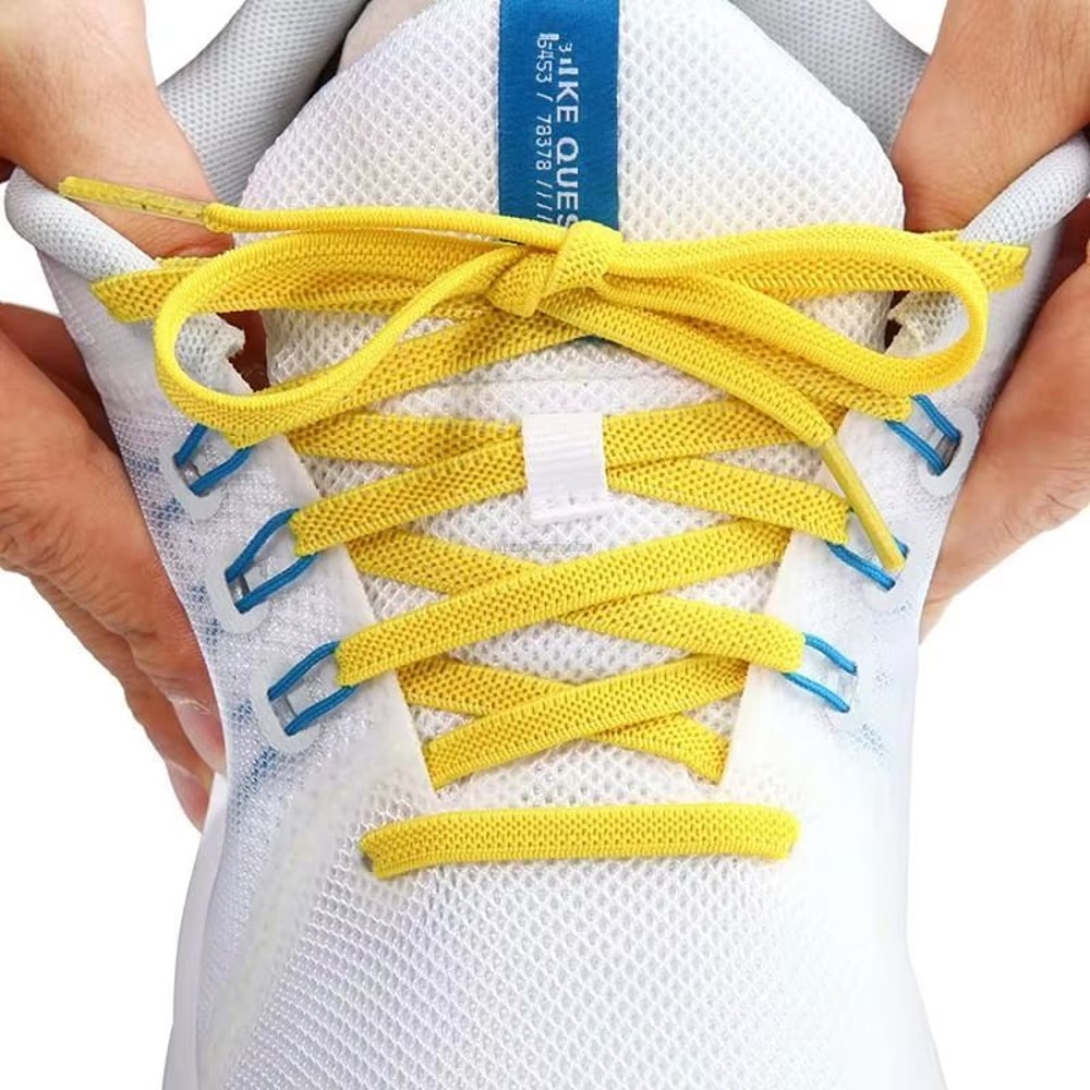 Classic Elastic Flat Shoelaces 028in For Sneakers Kids And Adults 13