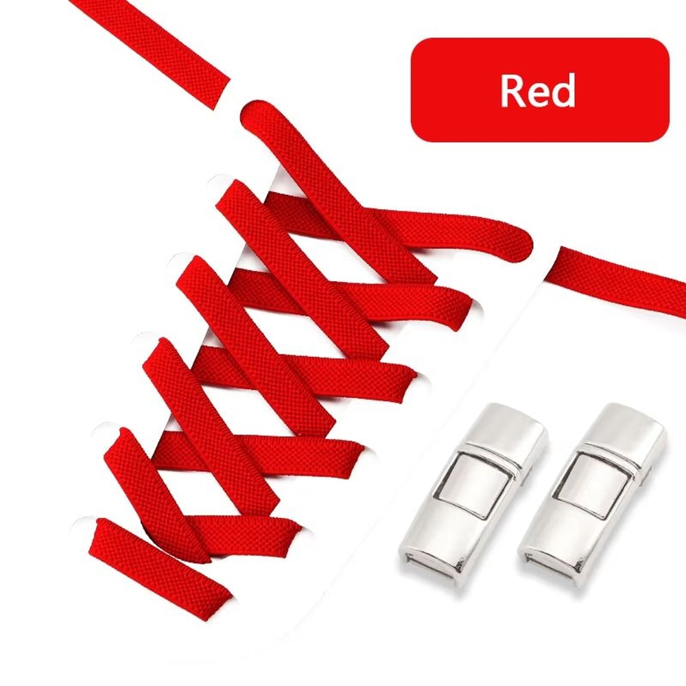 Elastic Press Lock NoTie Shoelaces 031in Wide For Sneakers Kids And Adults 14