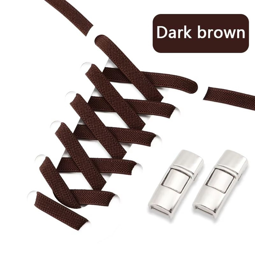 Elastic Press Lock NoTie Shoelaces 031in Wide For Sneakers Kids And Adults 6