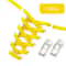 Elastic Press Lock NoTie Shoelaces 031in Wide For Sneakers Kids And Adults 21