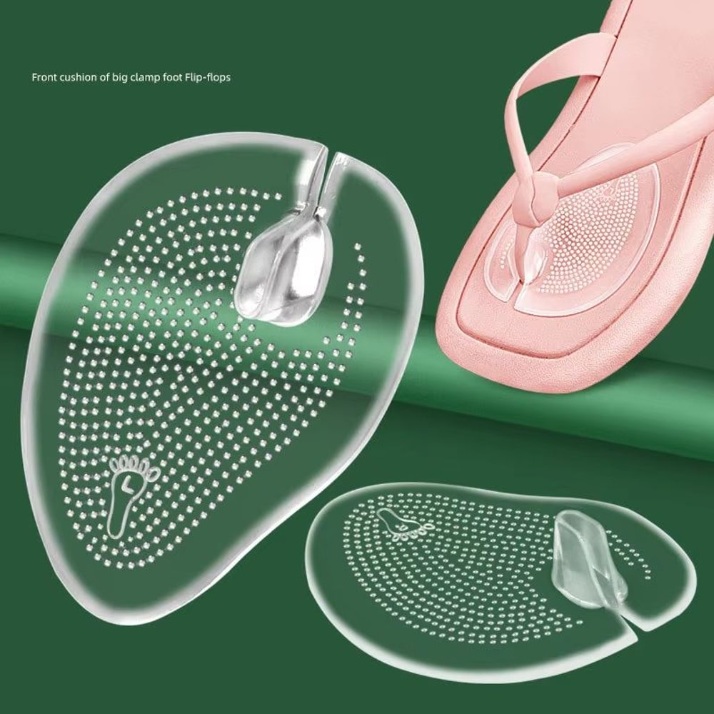 Silicone Gel Forefoot Pads For Slippers And Sandals NonSlip Cushioned Foot Care 0