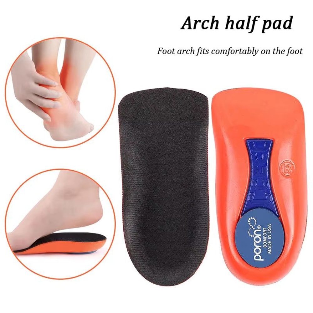 Plantar Fasciitis Half Insoles With Arch Support And Shock Absorption For Running And Daily Wear 0