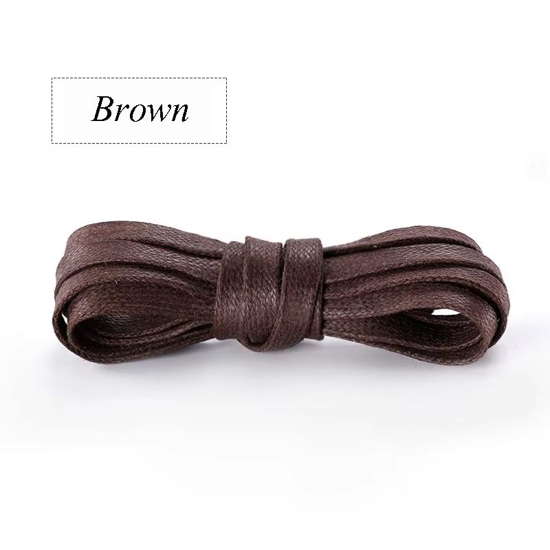 Fashion Flat Waxed Cotton Shoelaces For Boots And Casual Sneakers Unisex 11