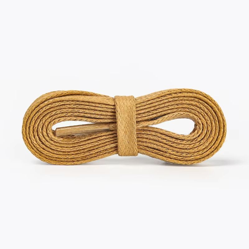 Fashion Flat Waxed Cotton Shoelaces For Boots And Casual Sneakers Unisex 5