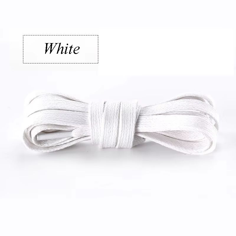 Fashion Flat Waxed Cotton Shoelaces For Boots And Casual Sneakers Unisex 6