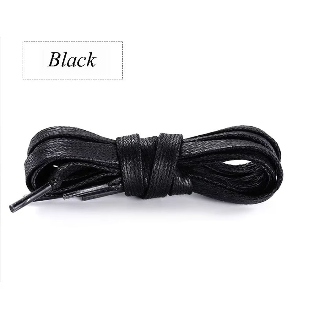 Fashion Flat Waxed Cotton Shoelaces For Boots And Casual Sneakers Unisex 7