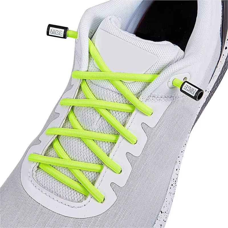 Round Elastic NoTie Shoelaces With Nice Lock For Sneakers Kids And Adults 0