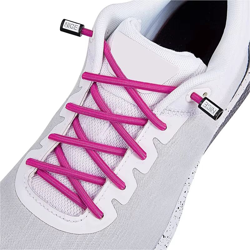 Round Elastic NoTie Shoelaces With Nice Lock For Sneakers Kids And Adults 10
