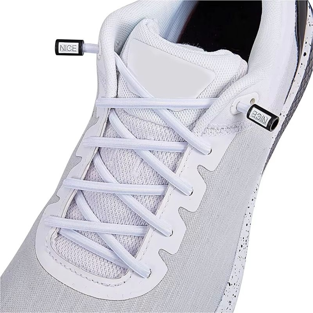 Round Elastic NoTie Shoelaces With Nice Lock For Sneakers Kids And Adults 11