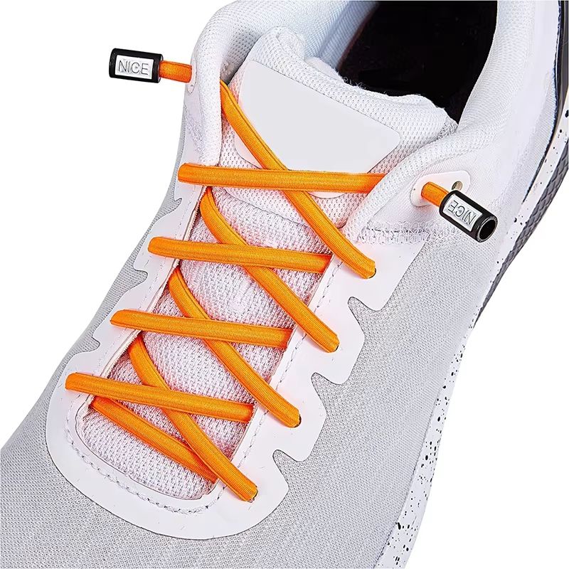 Round Elastic NoTie Shoelaces With Nice Lock For Sneakers Kids And Adults 13