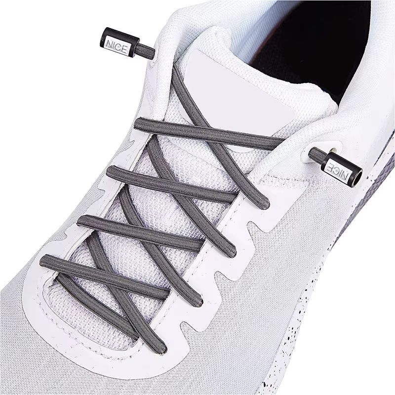 Round Elastic NoTie Shoelaces With Nice Lock For Sneakers Kids And Adults 14