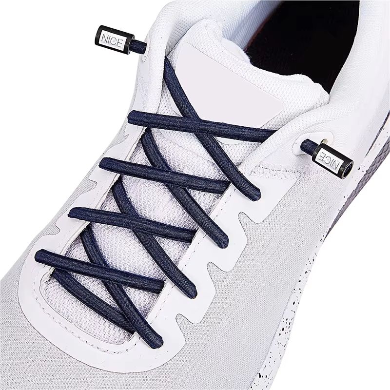 Round Elastic NoTie Shoelaces With Nice Lock For Sneakers Kids And Adults 15