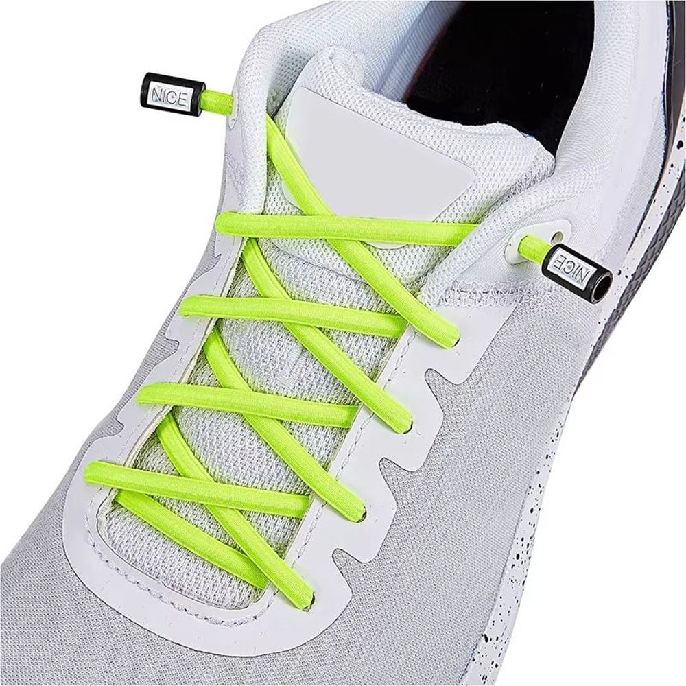 Round Elastic NoTie Shoelaces With Nice Lock For Sneakers Kids And Adults 7