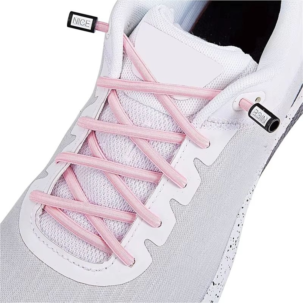 Round Elastic NoTie Shoelaces With Nice Lock For Sneakers Kids And Adults 20