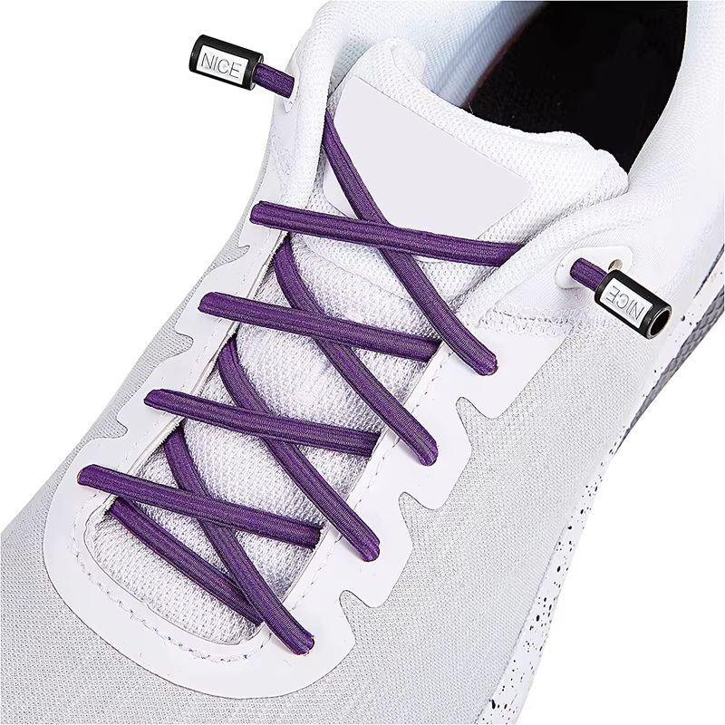 Round Elastic NoTie Shoelaces With Nice Lock For Sneakers Kids And Adults 21