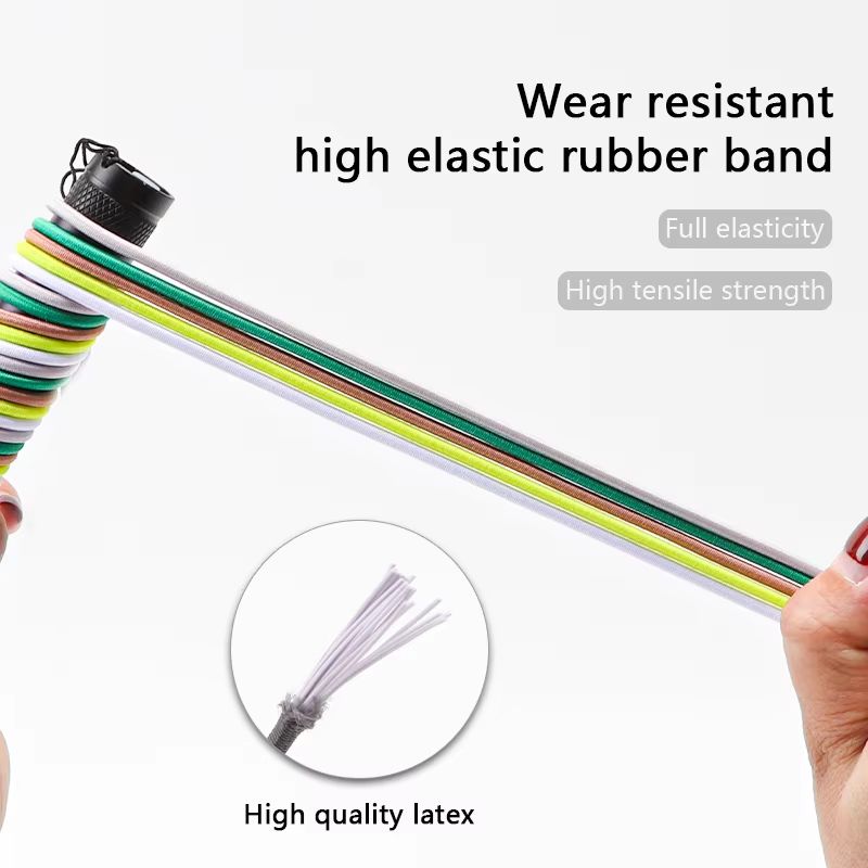 No Tie Round Spring Lock Elastic Shoelaces For Quick Wear All Shoes 3