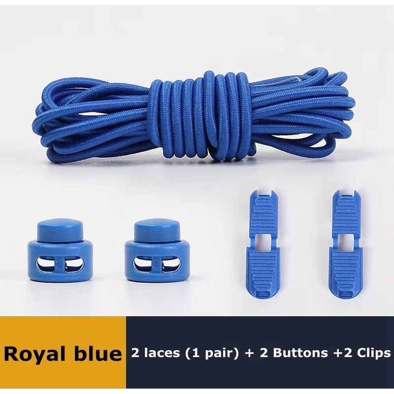 No Tie Round Spring Lock Elastic Shoelaces For Quick Wear All Shoes 7
