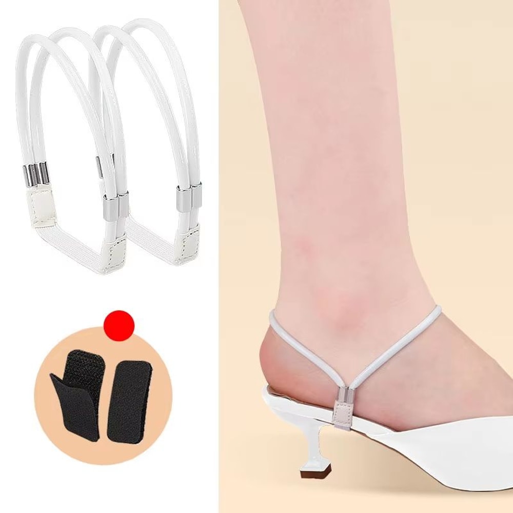 Elegant Rhinestone Anti Slip Heel Straps For High Heels And Pumps 12