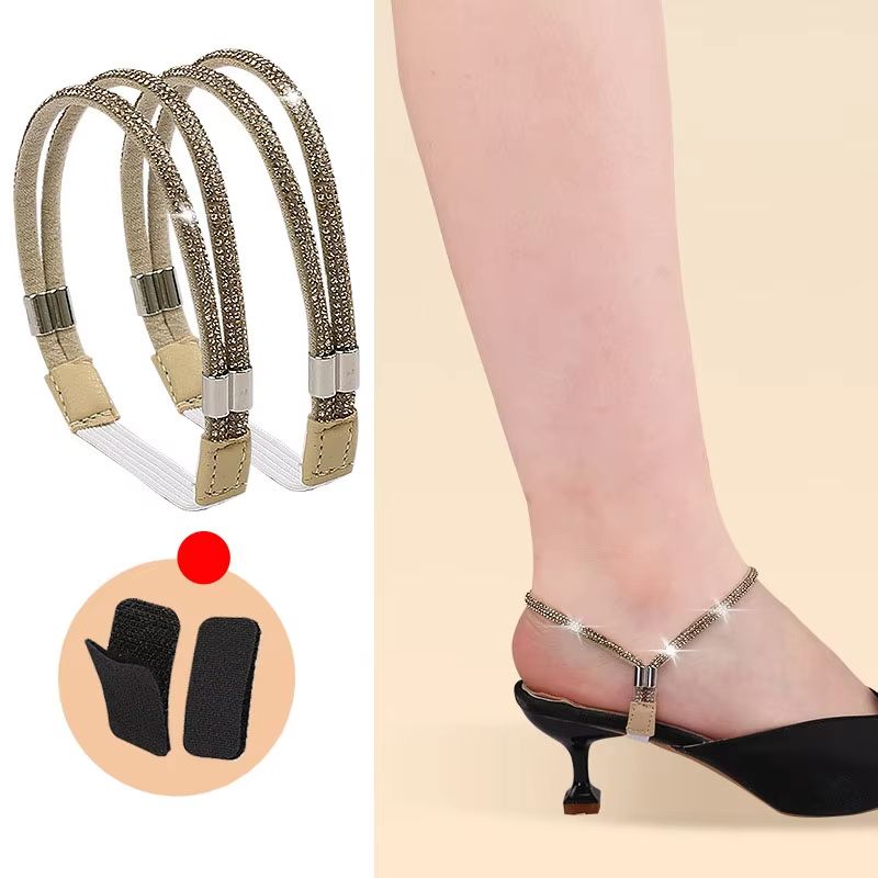 Elegant Rhinestone Anti Slip Heel Straps For High Heels And Pumps 15