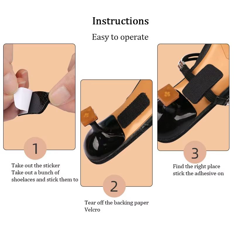 Elegant Rhinestone Anti Slip Heel Straps For High Heels And Pumps 3