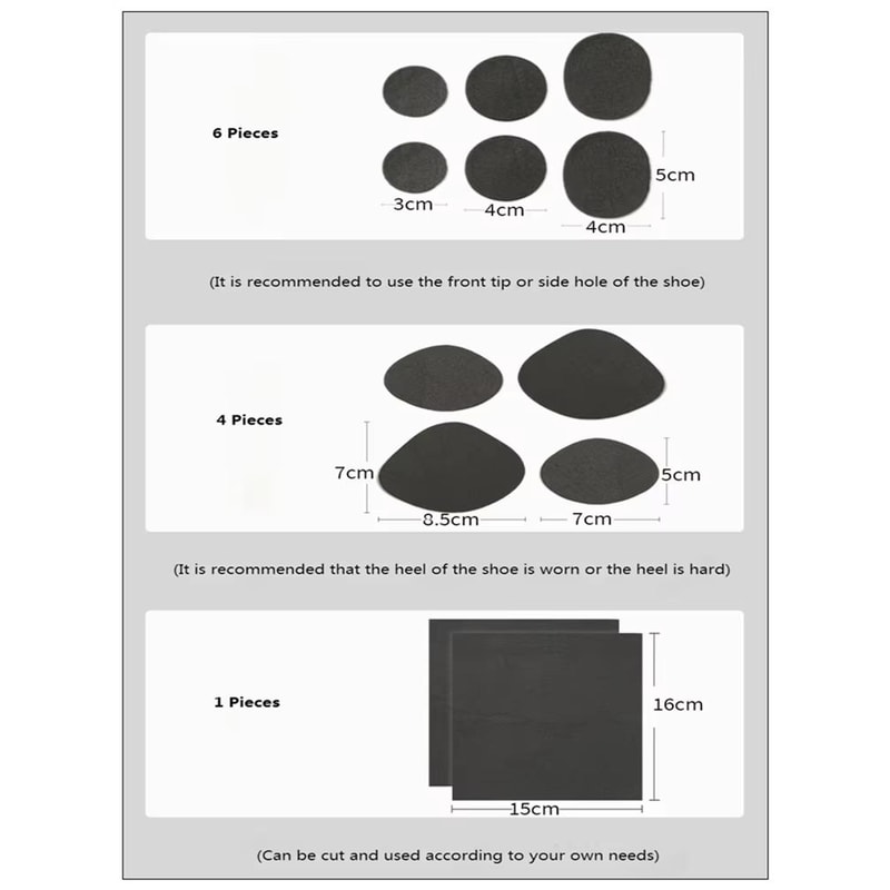 Durable SelfAdhesive Shoe Repair Heel Patch Protector 5
