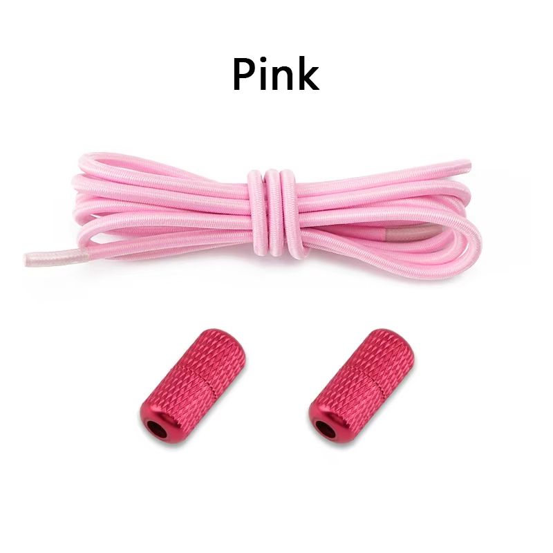 Round NoTie Elastic Shoelaces With Metal Lock For Sneakers 10