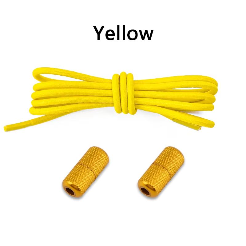 Round NoTie Elastic Shoelaces With Metal Lock For Sneakers 15