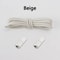 Round NoTie Elastic Shoelaces With Metal Lock For Sneakers 16