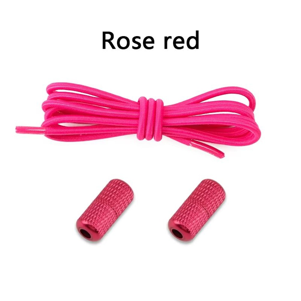 Round NoTie Elastic Shoelaces With Metal Lock For Sneakers 19
