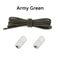 Round NoTie Elastic Shoelaces With Metal Lock For Sneakers 22