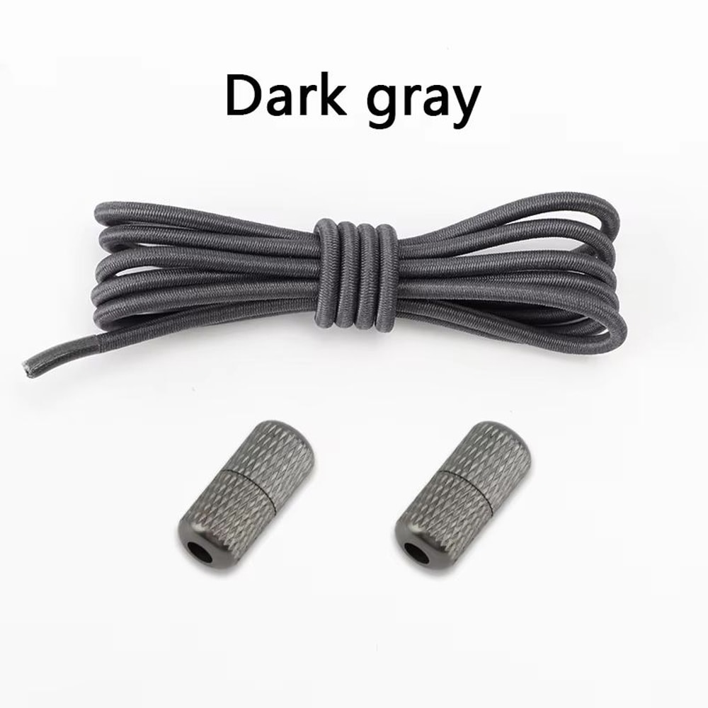 Round NoTie Elastic Shoelaces With Metal Lock For Sneakers 23