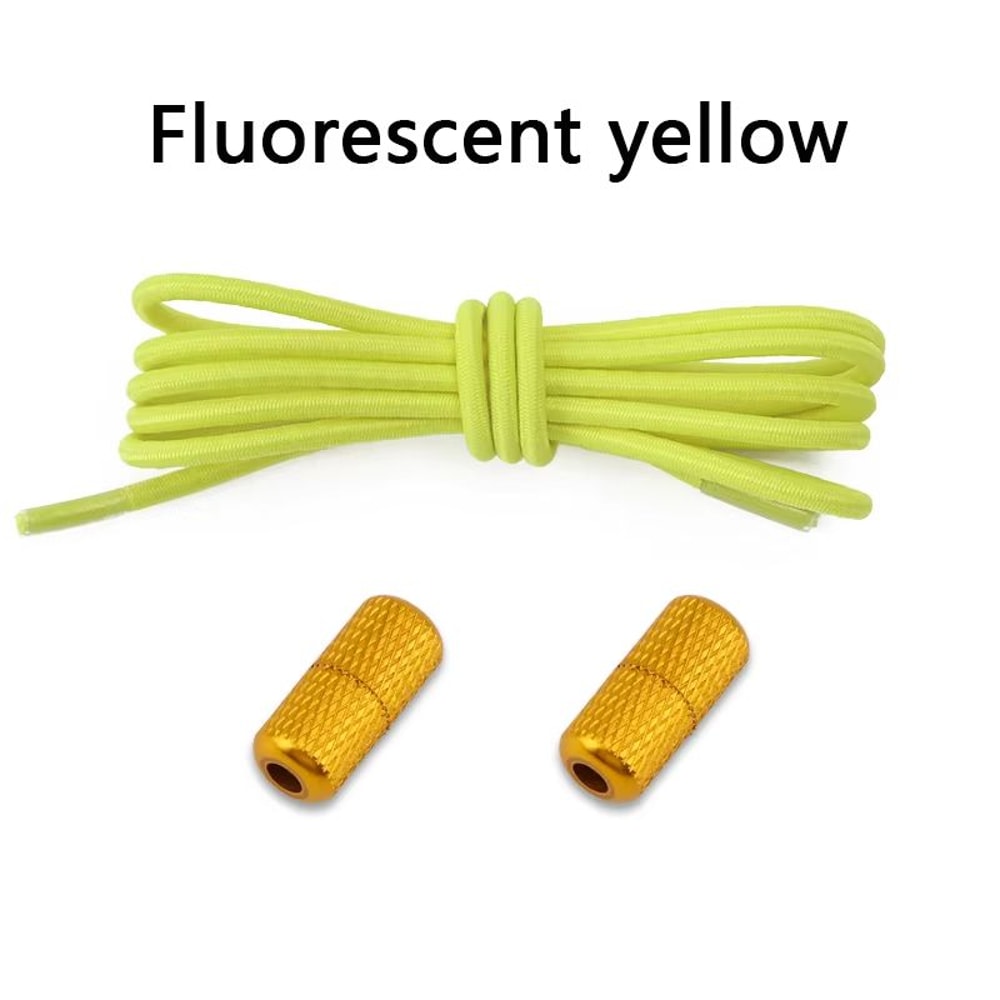 Round NoTie Elastic Shoelaces With Metal Lock For Sneakers 27