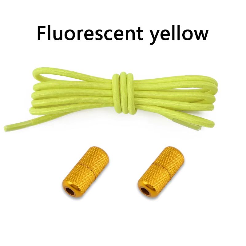 Round NoTie Elastic Shoelaces With Metal Lock For Sneakers 27