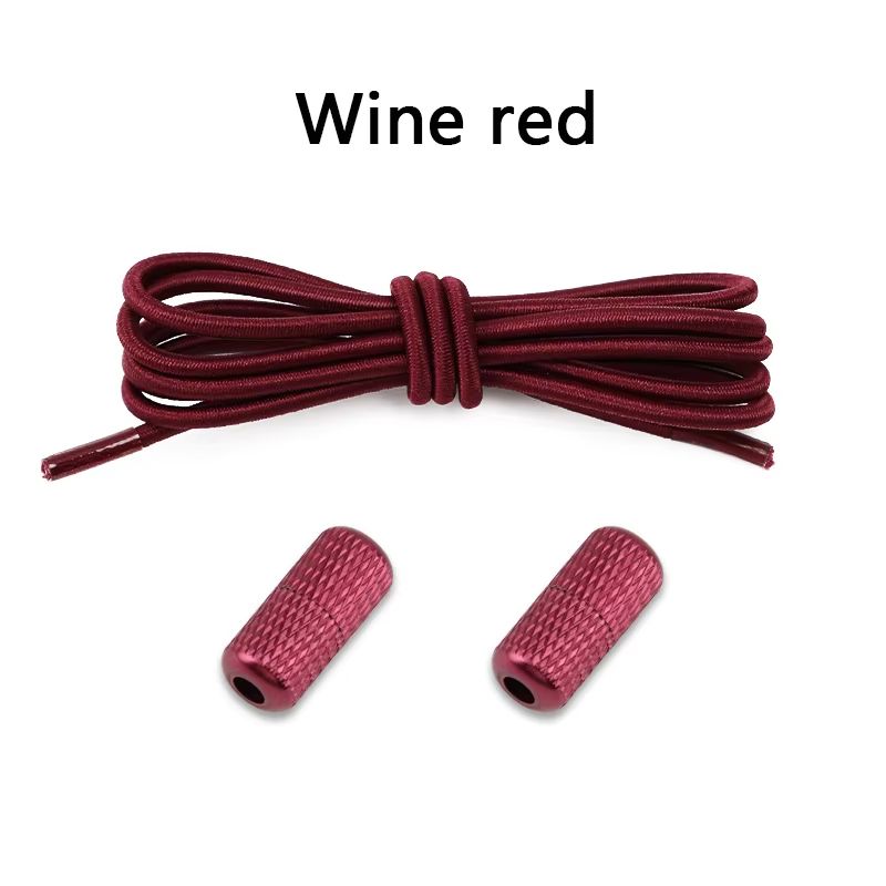 Round NoTie Elastic Shoelaces With Metal Lock For Sneakers 29