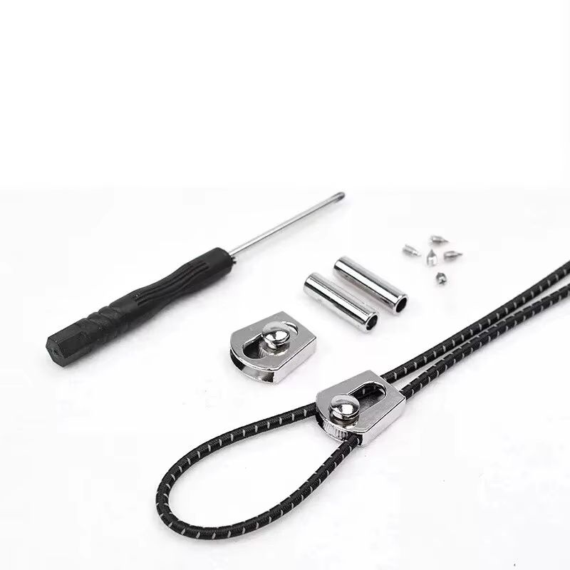 Reflective Elastic NoTie Shoelaces With Metal Sliding Lock 1