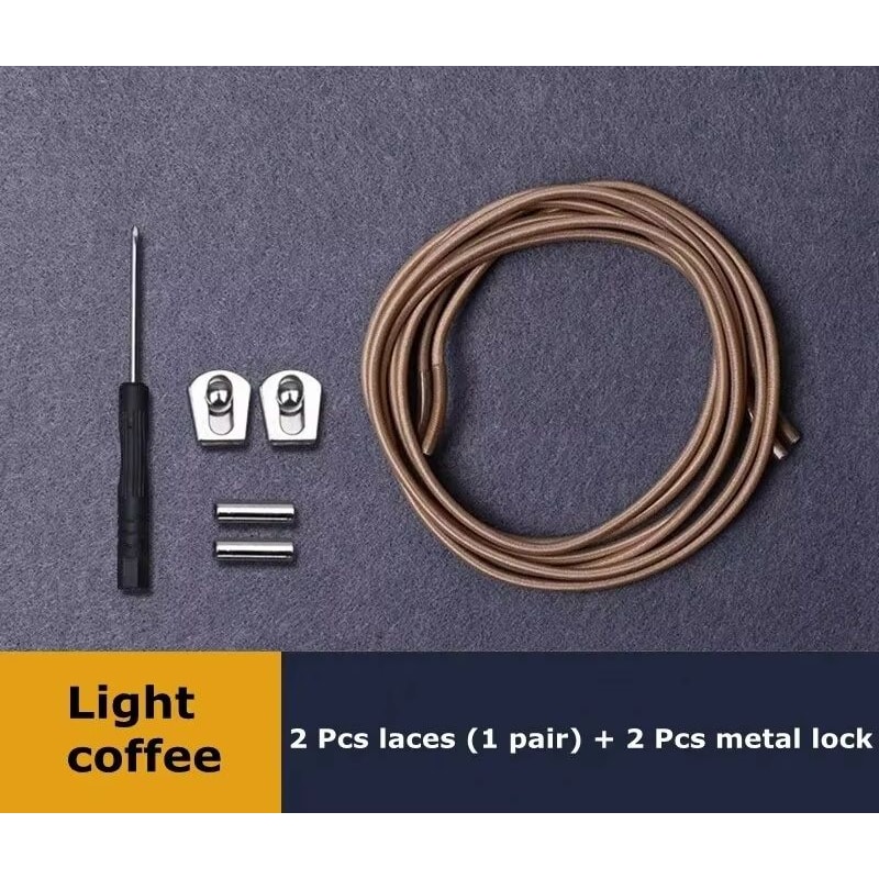 Reflective Elastic NoTie Shoelaces With Metal Sliding Lock 17