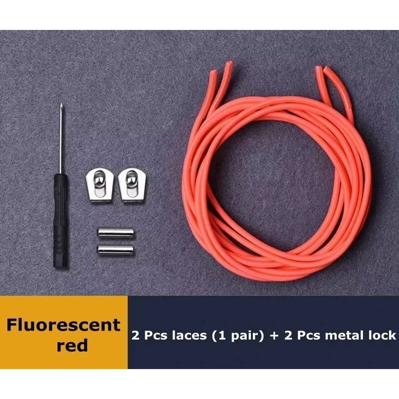 Reflective Elastic NoTie Shoelaces With Metal Sliding Lock 18