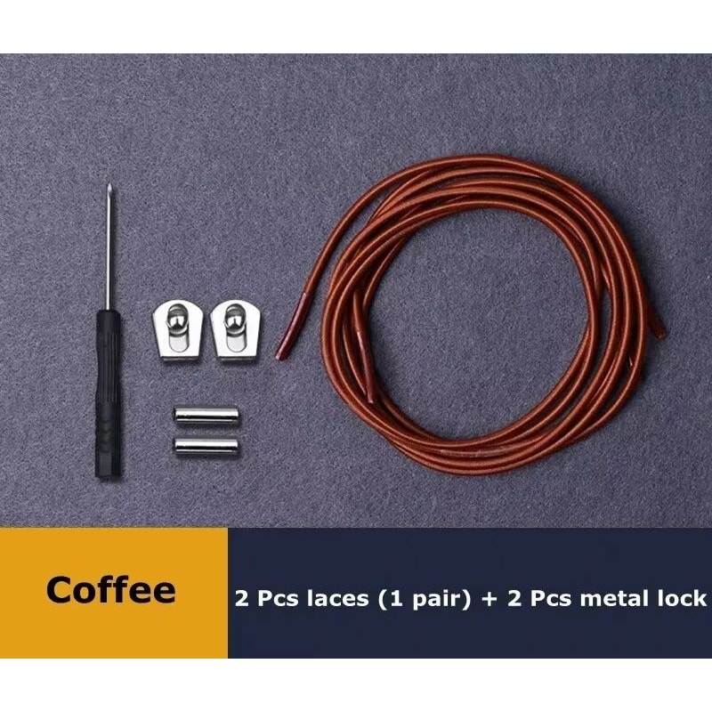 Reflective Elastic NoTie Shoelaces With Metal Sliding Lock 8