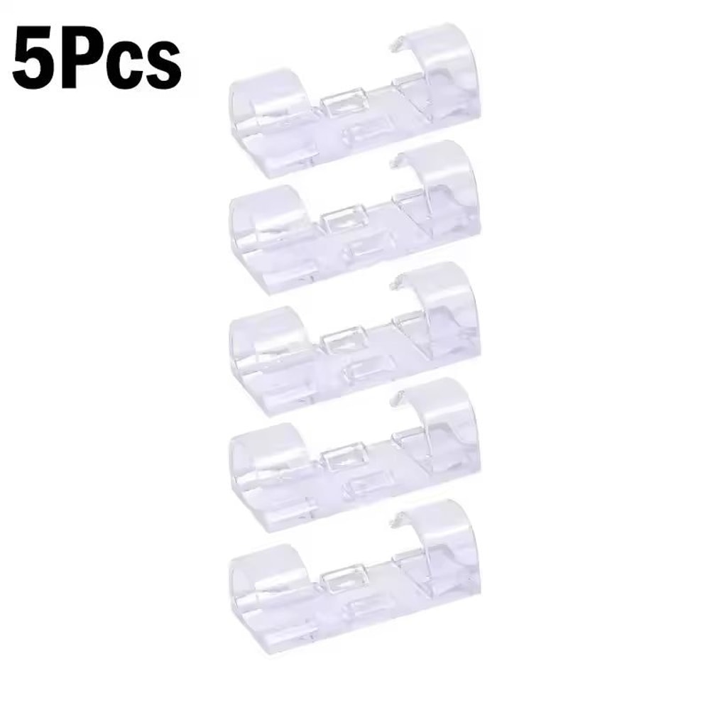 SelfAdhesive Cable Organizer Clips For Desktop And Home Cord Management 7