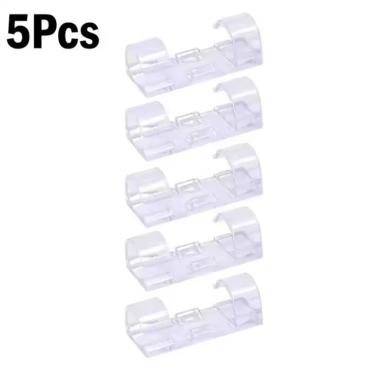 SelfAdhesive Cable Organizer Clips For Desktop And Home Cord Management 7