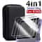 3in1 Carrying Storage Case With Tempered Glass Screen Protectors For R36S Game Console 8