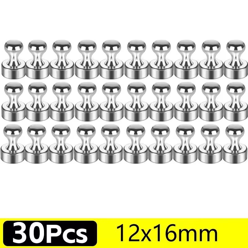 Metal Neodymium Magnetic Pins Strong Magnets For Whiteboards Fridges 11