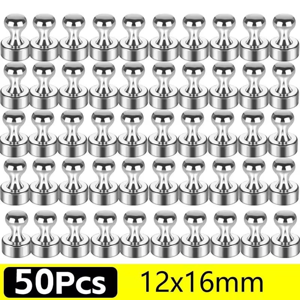Metal Neodymium Magnetic Pins Strong Magnets For Whiteboards Fridges 13