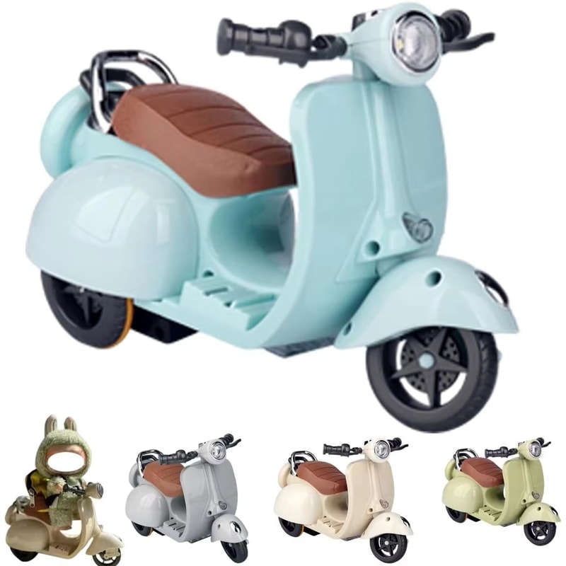 Mini Electric Doll Motorcycle RideOn Accessory For Labubu And Collectibles 0