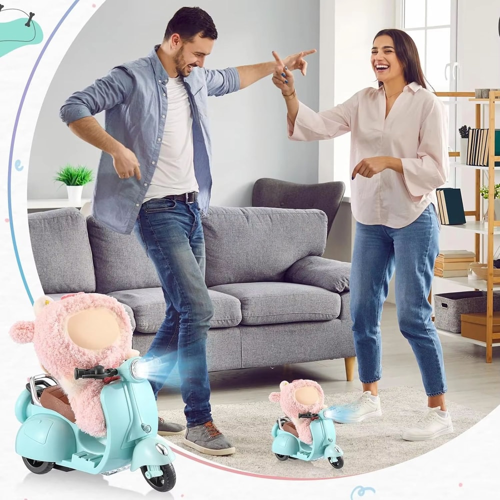 Mini Electric Doll Motorcycle RideOn Accessory For Labubu And Collectibles 3